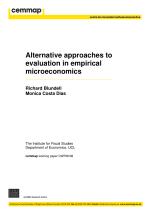 Alternative approaches to evaluation in empirical microeconomics