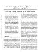 DenseMamba: State Space Models with Dense Hidden Connection for Efficient Large Language Models