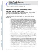 State of play in amyotrophic lateral sclerosis genetics
