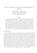 Routing Techniques in Wireless Sensor Networks: A Survey