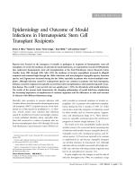 Epidemiology and Outcome of Mould Infections in Hematopoietic Stem Cell Transplant Recipients