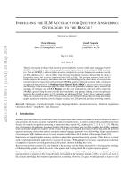 INCREASING THE LLM ACCURACY FOR QUESTION ANSWERING: ONTOLOGIES TO THE RESCUE!