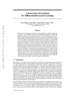 Conservative Q-Learning for Offline Reinforcement Learning