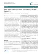 Bone regeneration: current concepts and future directions