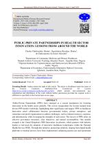PUBLIC-PRIVATE PARTNERSHIPS IN HEALTH SECTOR INNOVATION: LESSONS FROM AROUND THE WORLD