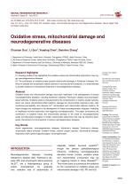 Oxidative stress, mitochondrial damage and neurodegenerative diseases
