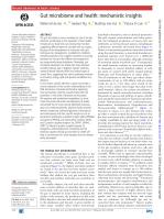 Gut microbiome and health: mechanistic insights