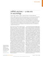 mRNA vaccines — a new era in vaccinology