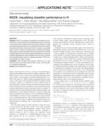 ROCR: visualizing classifier performance in R