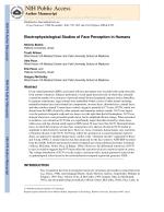Electrophysiological Studies of Face Perception in Humans