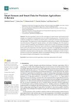 Smart Sensors and Smart Data for Precision Agriculture: A Review