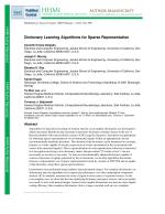 Dictionary Learning Algorithms for Sparse Representation