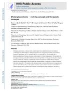 Cholangiocarcinoma — evolving concepts and therapeutic strategies