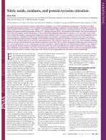 Nitric oxide, oxidants, and protein tyrosine nitration
