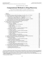 Computational Methods in Drug Discovery