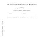 The Structure of Dark Matter Haloes in Dwarf Galaxies