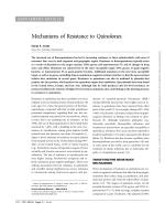 Mechanisms of Resistance to Quinolones