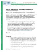 Inferring weak population structure with the assistance of sample group information