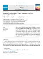 Psychological capital research in HEIs: Bibliometric analysis of current and future trends