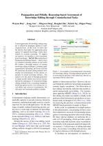 Propagation and Pitfalls: Reasoning-based Assessment of Knowledge Editing through Counterfactual Tasks