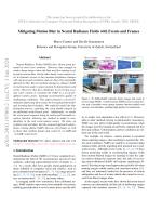 Mitigating Motion Blur in Neural Radiance Fields with Events and Frames