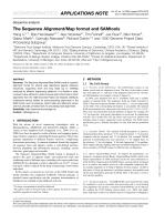 The Sequence Alignment/Map format and SAMtools
