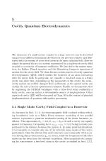 Cavity Quantum Electrodynamics