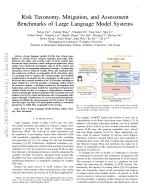 Risk Taxonomy, Mitigation, and Assessment Benchmarks of Large Language Model Systems