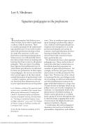Signature pedagogies in the professions