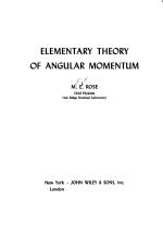 ELEMENTARY THEORY OF ANGULAR MOMENTUM