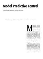 Model Predictive Control: A Review of Its Applications in Power Electronics