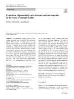 Evaluation of potentially toxic elements and microplastics in the water treatment facility