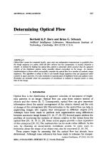 Determining Optical Flow