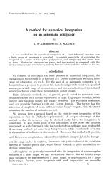 A method for numerical integration on an automatic computer