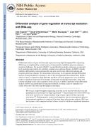 Differential analysis of gene regulation at transcript resolution with RNA-seq