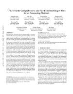 TFB: Towards Comprehensive and Fair Benchmarking of Time Series Forecasting Methods