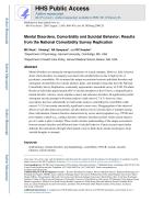 Mental Disorders, Comorbidity and Suicidal Behavior: Results from the National Comorbidity Survey Replication