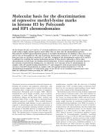Molecular basis for the discrimination of repressive methyl-lysine marks in histone H3 by Polycomb and HP1 chromodomains
