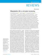 Bioplastics for a circular economy