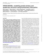 SWISS-MODEL: modelling protein tertiary and quaternary structure using evolutionary information