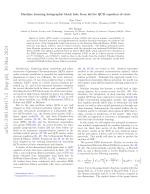 Machine learning holographic black hole from lattice QCD equation of state