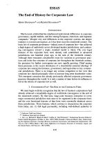 The End of History for Corporate Law