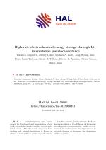 High-rate electrochemical energy storage through Li+ intercalation pseudocapacitance