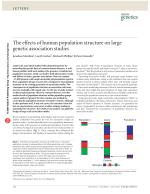 The effects of human population structure on large genetic association studies