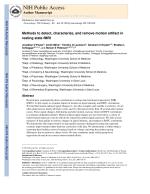 Methods to detect, characterize, and remove motion artifact in resting state fMRI