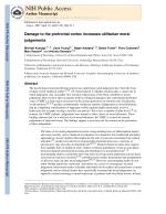 Damage to the prefrontal cortex increases utilitarian moral judgements
