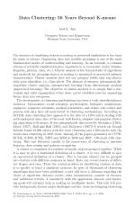 Data Clustering: 50 Years Beyond K-means