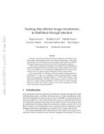 Training data-efficient image transformers & distillation through attention