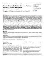 Breast Cancer Prediction Based on Multiple Machine Learning Algorithms