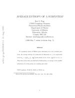 AVERAGE ENTROPY OF A SUBSYSTEM